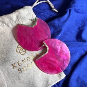 Kendra Scott Pink Circle Earrings